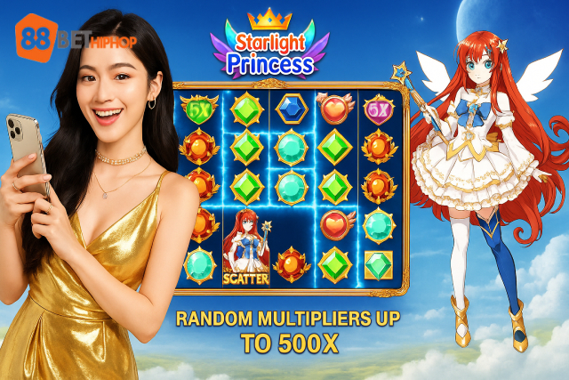 Các tính năng đặc biệt như Multiplier và Free Spins trong game slot Công Chúa Ánh Sáng 188BET